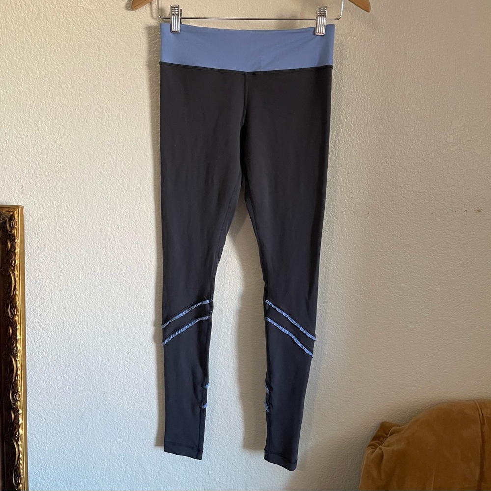 Lululemon Limited Edition Wunder Under Leggings Grey Periwinkle Ruffle 6